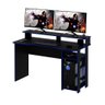 Mesa Gamer Multimóveis CR25050 Preta/Azul - 2