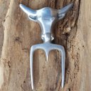 Ver imagem 2 de Garfo Tridente Para Churrasco Bull Garfo De Costelão Alumínio