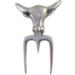 Garfo Tridente Para Churrasco Bull Garfo De Costelão Alumínio - 5