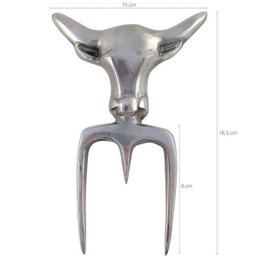 Garfo Tridente Para Churrasco Bull Garfo De Costelão Alumínio - 3