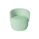 Ver imagem 1 de Poltrona Decorativa Beatriz Orgânica Veludo Acqua