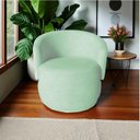 Ver mais imagens de Poltrona Decorativa Beatriz Orgânica Veludo Acqua