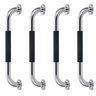 Barra de Apoio Inox 40cm Suporte Antiderrapante Kit 4 Unidades Idoso Banheiro Box Gestante Criança C - 1