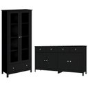 Ver imagem 1 de Cristaleira 2 Portas Vidro e Balcao Buffet 4 Portas Preto Dtall