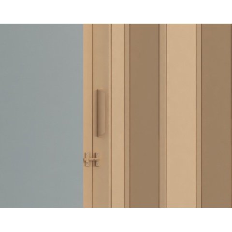 Porta Sanfonada de PVC 210x84cm Plastporta Bcf Bege