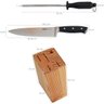 Cepo De Facas Brinox 4 Facas e Chaira Cozinha Jogo De Facas - 3