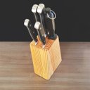 Ver imagem 6 de Cepo De Facas Brinox 4 Facas e Chaira Cozinha Jogo De Facas