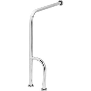 Barra De Apoio Para Sanitário Chão E Parede 70x80cm Esquerd