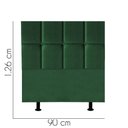 Ver imagem 2 de Cabeceira para Cama Box Solteiro 90 Cm Poliana:verde