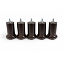 Ver imagem 3 de Pés para Cama Box Bau e Moveis em Geral com 8cm de Altura Marrom Kit com 8 Unidades