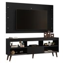 Ver imagem 2 de Rack com Painel para Tv até 65 Polegadas com Pés Preto Detroit Madesa