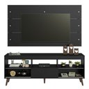 Ver imagem 4 de Rack com Painel para Tv até 65 Polegadas com Pés Preto Detroit Madesa