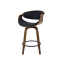 Ver imagem 3 de Kit 2 Banquetas Nicole Giratória com Assento em Madeira Laminada e Apoio para Pés