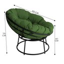 Ver imagem 2 de Cadeira Papasan com Almofada Impermeável Área Externa Acesse Móveis