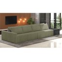 Ver imagem 6 de Sofá Ilha 4 Lugares Living 472cm Modulado Lary Bouclê Pu Pto K01 Cor Verde