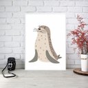 Ver imagem 2 de Quadro Decorativo Foquinha 45x34cm - com Vidro:moldura Branca