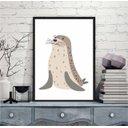 Ver imagem 1 de Quadro Decorativo Foquinha 45x34cm - com Vidro:moldura Branca