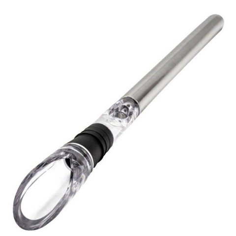 Bastão Resfriador de Vinho com Bico Aerador Inox Casa Bar