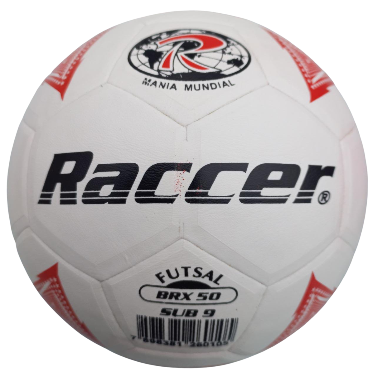 Bola Futsal Raccer 50 Sub 9 (6 A 8 Anos) Pré Mirin:Branco - 1