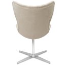 Ver imagem 4 de Poltrona Egg Slim Suede Nude Capitonê Brilho Base Giratória