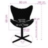 Poltrona Egg Slim Capitonê Brilho Suede Cinza Base Giratória - 4