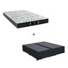 Cama Box King - Tecido Sintético Preto com Colchão Extra Firme D28-Suporta 80Kg - 1