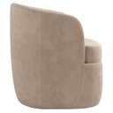 Ver mais imagens de Kit 2 Poltronas Giratória Decorativa para Sala Dandara K04 Veludo Bege - Mpozenato
