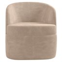 Ver imagem 6 de Kit 2 Poltronas Giratória Decorativa para Sala Dandara K04 Veludo Bege - Mpozenato