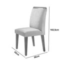 Ver imagem 4 de Mesa de Jantar Olímpia 90cm Mdf Canto Copo e com 4 Cadeiras Athenas