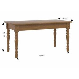 Conjunto Valencia Mesa de Madeira 1,60 com 6 Cadeiras - Imbuia Fosco - 3