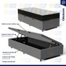 Cama Box Baú com Colchão de Espuma D45 Ortobom Airtech 150 D45 Solteiro 88cm - 4
