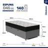 Cama Box Baú com Colchão de Espuma D45 Ortobom Airtech 150 D45 Solteiro 88cm - 3