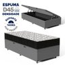Cama Box Baú com Colchão de Espuma D45 Ortobom Airtech 150 D45 Solteiro 88cm - 2