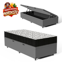 Ver imagem 2 de Cama Box Baú com Colchão de Espuma D45 Ortobom Airtech 150 D45 Solteiro 88cm