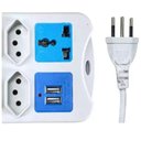 Ver imagem 4 de Régua Extensão Elétrica 9 Tomadas com 2 Usb e Cabo 2 Metros
