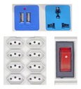 Ver imagem 3 de Régua Extensão Elétrica 9 Tomadas com 2 Usb e Cabo 2 Metros