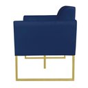 Ver mais imagens de Namoradeira Marisa Suede Dourado Azul Marinho