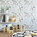 Ver imagem 2 de Papel de Parede Decorativo Baby Unicórnios e Sorvetes Coloridos 2,5m