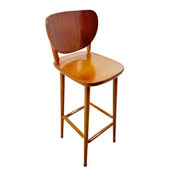 Conjunto Bistrô Laminado com 2 Banquetas Imbuia - Reisol Móveis - 3
