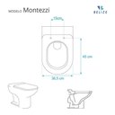 Ver imagem 3 de Assento Sanitario Poliester com Amortecedor Montezzi Bege Claro para Vaso Belize