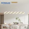 Pendente trançado 45W - Dourado - NITROLUX LP-204D - 3