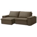 Ver imagem 2 de Sofá 3 Lugares Retrátil Reclinável para Sala 225cm Malfati F04 Veludo Amêndoa - Lyam Decor