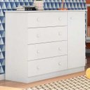 Ver imagem 2 de Quarto de Bebê Cômoda e Berço Doce Sonho Branco - Phoenix