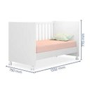 Ver imagem 6 de Quarto de Bebê Cômoda e Berço Doce Sonho Branco - Phoenix