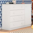 Ver imagem 2 de Quarto de Bebê Cômoda e Berço Doce Sonho com Colchão Branco - Phoenix