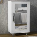 Ver imagem 2 de Sapateira com Espelho 1 Porta Madri Branco - Lumil Móveis