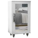 Ver imagem 1 de Sapateira com Espelho 1 Porta Madri Branco - Lumil Móveis