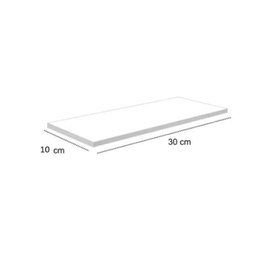 kit 2 Prateleiras Mdf/Mdp 15mm Organizador Parede Suporte Cantoneira 30x10 Branco - GRUMOBILE - 2