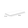 kit 2 Prateleiras Mdf/Mdp 15mm Organizador Parede Suporte Cantoneira 30x10 Branco - GRUMOBILE - 2