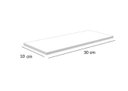 Ver imagem 2 de kit 2 Prateleiras Mdf/Mdp 15mm Organizador Parede Suporte Cantoneira 30x10 Branco - GRUMOBILE